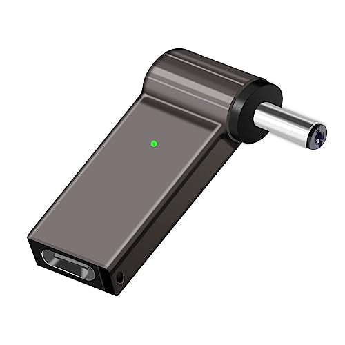 USB C to 5.5mm Laptop Charging Adapter Female Type C to Male DC 5.5 x 2.1mm Barrel Jack Plug Converter Universal 100W PD Power Charger Connector Tip for Battery Pack Router MSI Dell HP Acer Toshiba