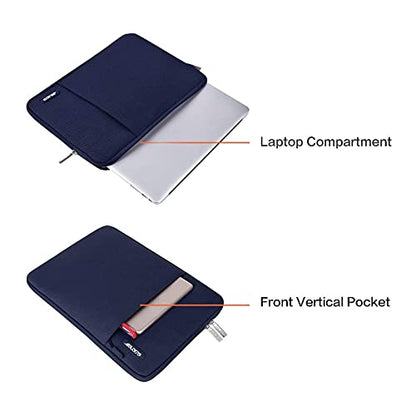 MOSISO Laptop Case 13 inch, Laptop Sleeve Bag with Pocket | Compatible with MacBook Neo A3404 2026/Air/Pro 13 M5/M4/M3/M2/M1 2026-2016, Polyester Vertical Computer Bag, Navy Blue - color: Navy Blue, size: 13 inch