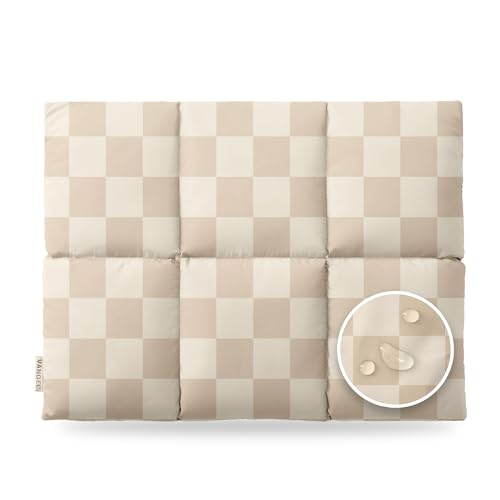Vandel Puffy Laptop Sleeve 13 inch - 14 inch Waterproof Laptop Sleeve Case | Compatible with 13 inch MacBook Air/Pro 13 / MacBook Pro 14, iPad Pro 12.9, 13.3 in HP Dell, Air Case, Computer Bag Cover - color: u. Grid Neutral Checker
