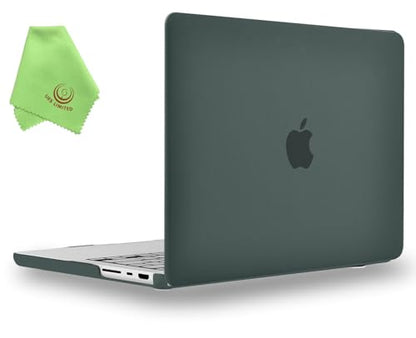 UESWILL Compatible with MacBook Pro 14 inch Case 2026-2021 Release with M5 M4 M3 M2 M1 Pro Max chip & Touch ID, Laptop Matte Hard Shell Protective Cover, Midnight Green - color: Midnight Green, size: MacBook Pro 14" (M1 M2 M3 M4 M5)
