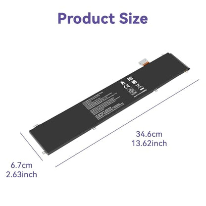 RC30-0248 Battery Replacement for Razer Blade Advanced 15 2018 2019 2020 2021 RTX 2060 2070 2080 RZ09-02385 RZ09-02386 RZ09-02386E92 RZ09-02486 RZ09-02886 RZ09-02887 RZ09-0301 RZ09-03135 4ICP4/55/162 - size: RC30-0248 15.71 4.84 1.18in