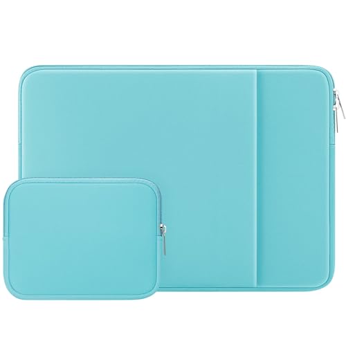 RAINYEAR 13 Inch Laptop Sleeve Case with Pocket & Accessories Pouch, Blue | Protective Padded Zipper Soft Laptop Carrying Case for 13.3 Inch MacBook Air/Pro M1 M2 M3 M4 M5 A3449 A3240 A3113 A2681 A2338 - color: Blue, size: 13"