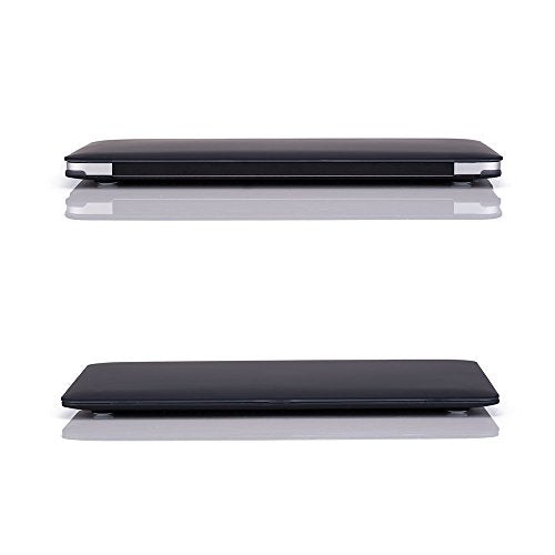 RUBAN Case for MacBook Air 13 Inch (Models: A1369 & A1466, Older Version 2010-2017 Release), Slim Snap On Hard Shell Protective Cover and Keyboard Cover, Black - color: Black