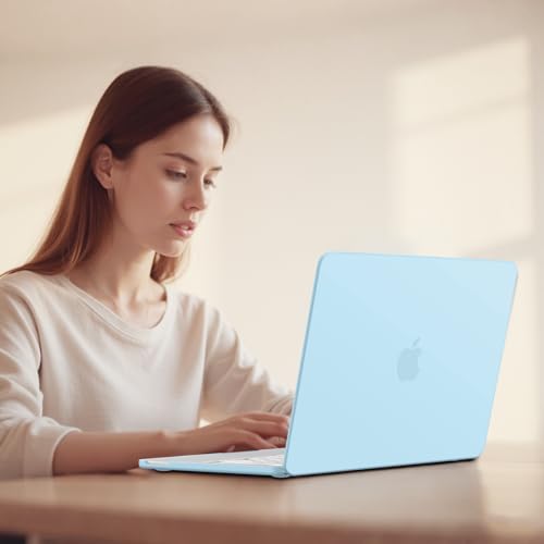 AKIT for MacBook Neo 13 Inch Case 2026 Model A3404, Air Blue | Anti-Scratch Protective Matte Hard Shell, 2 Keyboard Covers, Screen Protector - color: Blue