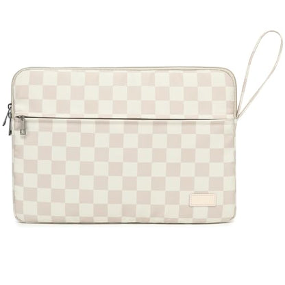 Laptop Sleeve 14 inch 14.0 inch Laptop case Bag (Khaki Checkered, 14 inch) - color: Khaki Checkered, size: 14 inch