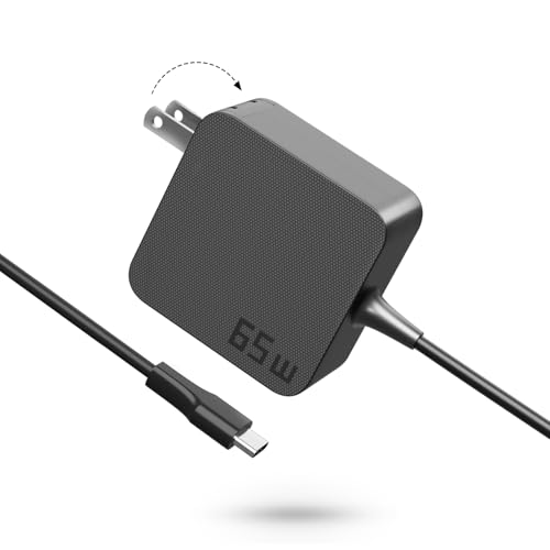 AKELON 65W USB C Laptop Charger for Lenovo Thinkpad Yoga HP Elitebook Spectre Dell Latitude MacBook Pro ASUS Chromebook Samsung 20V 3.25A Type C Power Adapter