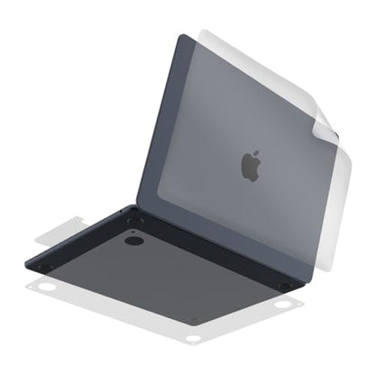 Invisible Matte Full Body Skin for MacBook Air 13 inch M5 M4 M3 M2 2026-2022, Premium TPU Anti Scratch Protective Film