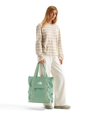 THE NORTH FACE Borealis Tote Bag | Over Shoulder & Backpack Carry Options, Water Repellent, 16" Laptop Sleeve - color: Slate Moss Dark Heather/Slate Moss