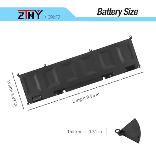 69KF2 Laptop Battery for Dell Alienware M15 R3 R4 R5 R6 R7 M16 R1 M17 R3 R4 | G15 5510 5511 5520 5525 5530/G16 7620 7630/G7 15 7500 Precision 5550 5560 5570 Vostro 7510 7620 8FCTC 11.4V 86Wh