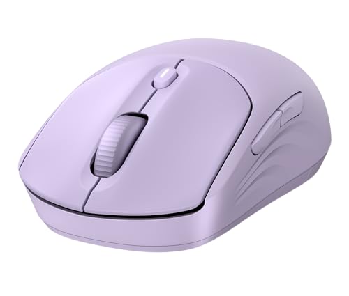 HP 400 Quiet Wireless Mouse, Dual Bluetooth & 2.4GHz, Soft Silicone, Quiet Clicks, Microsoft Wheel, 24-Month Battery, 6000 DPI, Ambidextrous, Eco-Friendly Design, Multi-OS, Purple - color: Purple