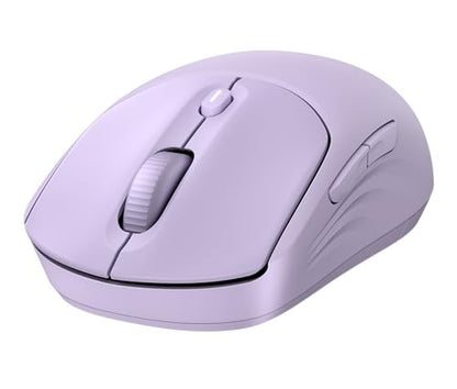 HP 400 Quiet Wireless Mouse, Dual Bluetooth & 2.4GHz, Soft Silicone, Quiet Clicks, Microsoft Wheel, 24-Month Battery, 6000 DPI, Ambidextrous, Eco-Friendly Design, Multi-OS, Purple - color: Purple