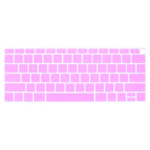 Se7enline for MacBook Air Keyboard Cover 13 inch 2018-2023 A1932 | Silicone Waterproof Dustproof Durable Washable Laptop Accessories US Layout 2023 2022 2021 2020 2019 2018,Light Purple - color: Lavender/Light Purple