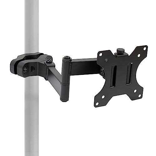 Mount-It! Universal Full Motion Steel Pole Mount with Articulating Arm and Removable VESA Plate for 17 to 32 Inch Monitors & TVs, VESA 75x75 & 100x100 Compatible, Black (MI-391) - size: 17" - 32"