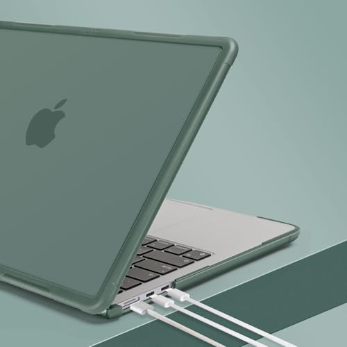 MOSISO Compatible with MacBook Air 13 inch Case M5 M4 M3 M2, Emerald Green | 4 in 1 Kit Anti-Crack Hard Shell with Kickstand for MacBook Air 13.6 inch Case 2026-2022 A3449 A3240 A3113 A2681 - color: Emerald Green