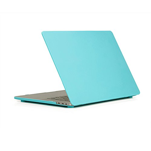RUBAN Case for MacBook Pro 15 inch 2019 2018 2017 2016 Release A1990/A1707 with Touch Bar, Plastic Hard Shell Cover, Turquoise - color: Turquoise