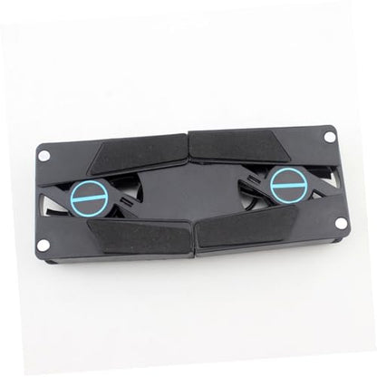 OSALADI 2Pcs USB Laptop Cooling Pad Ventilated Stand with Quiet Dual Fans Compatible with All Laptops and Game Consoles Portable Design for Easy Storage Low Noise Operation