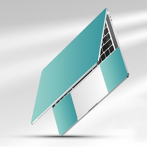 15-15.6 inches Netbook Laptop Skin Sticker Decal Reusable Cover Protector for 11.6 12 13 13.3 14 15 15.4 Notebook Chromebook Easy to Apply Remove, Scratch-Resistant Waterproof I Gradient Lake Blue - color: Gradient Lake Blue