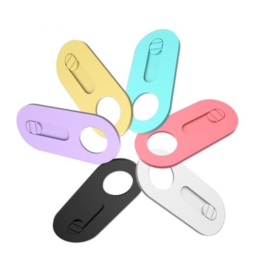 Laptop Camera Cover Slide 6 Pack Ultra Thin 0.027 Inch Webcam Cover Slide for Desktop, PC, Computer, Tablet, Phone, MacBook, iMac, iPad Web Blocker for Your Privacy and Security (6 Color)