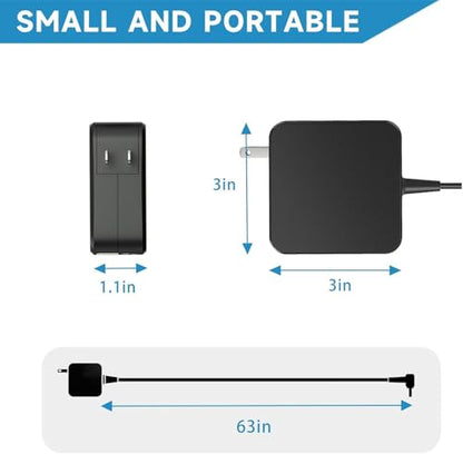HHZ Charger Compatible with Asus Vivobook 65W 45W 4.0mm Tip Power Adapter | Compatible with Vivobook 14 15 17, Flip 14 15, S13 S14 S15, Go 12 14 15, X510UR X515 X515J X515E X515M X515MA X415JA X415EA