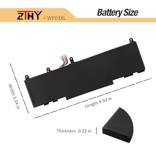 WP03XL Battery for HP EliteBook 830 835 840 845 860 865 G9 G10/ 840 860 G11 | ZBook Firefly 14 EliteBook X360 1040 G9 G10 2-in-1/Split X2 13-M0000/Elite x360 830 G11 Laptop Battery Replacement M73466-005 - size: 9.92*3.34*0.23 inch WP03XL