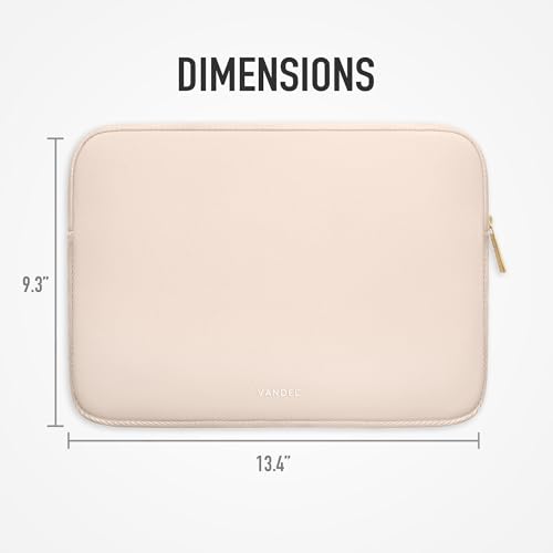 Vandel Slim MacBook Pro 14 inch Laptop Sleeve, Neoprene 14 Inch Apple MacBook Laptop Case Sleeve, Dell, HP Cover, Protective Asus, HP, Dell XPS Case, Computer Cover, Mac M1, M2, M3 Pouch - color: d. Sand, size: 14 Inch