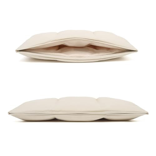 Puffy Laptop Sleeve 13 Inch 14 inch, Off White | Pillow Shape Laptop Sleeve, Compatible MacBook Pro 13inch 14 Inch M4 M5 Pro/Max, MacBook Air M1 M2 M3 2026, MacBook Neo - color: Off White, size: For 13"-14" MBA/MAP M4 M3 M2 M1