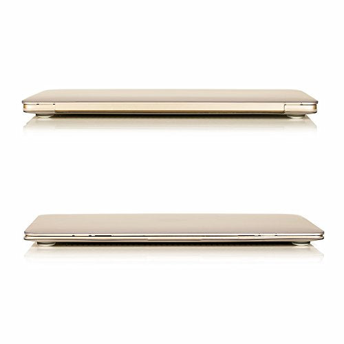 RUBAN Case Compatible with MacBook 12 Inch A1534 - Slim Snap On Hard Shell Protective Cover and Keyboard Cover, Frost White - color: Frost Clear