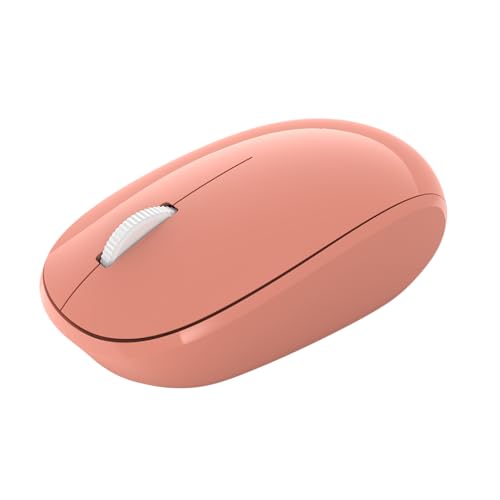 Incase Bluetooth Mouse - Designed by Microsoft - Compact, Comfortable, Right/Left Hand Use, 4-Way Scroll Wheel, Wireless Bluetooth Mouse for PC/Laptop/Desktop, Mac/Windows Computer (Peach) - color: Peach