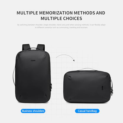 Laptop Backpack for Men Women, 17 Inch Black Lightweight Waterproof Business Backpack, Anti-Theft Work Computer Bag, Durable Daypack Casual Backpack for Work College Weekender Travel