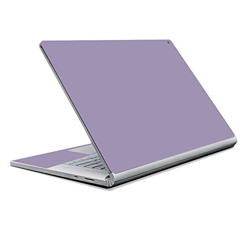 MightySkins Skin Compatible with Microsoft Surface Book 2 13" (2017) - Solid Lavender | Protective, Durable, and Unique Vinyl Decal wrap Cover | Easy to Apply, Remove | Made in The USA - color: Lavender