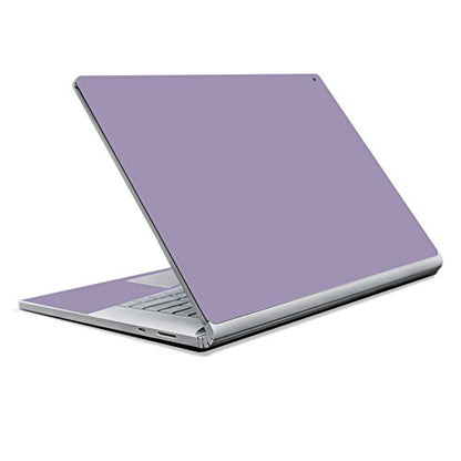 MightySkins Skin Compatible with Microsoft Surface Book 2 13" (2017) - Solid Lavender | Protective, Durable, and Unique Vinyl Decal wrap Cover | Easy to Apply, Remove | Made in The USA - color: Lavender