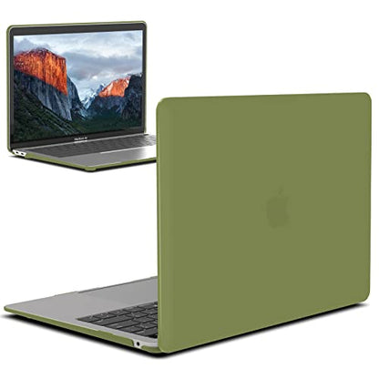 IBENZER Compatible with 2022 2021 2020 MacBook Air 13 inch case M1 A2337 A2179 A1932, Plastic Hard Shell Case for Mac Air 13 Retina Display with Touch ID, Matcha Green,AT13MOGN - color: Matcha Green
