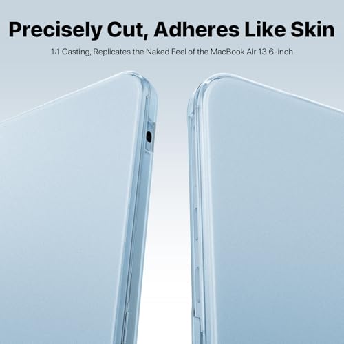Macaset for MacBook Air 13 inch Case | M5 M4 M3 M2 | 2026–2022 | Precision Fit | Original-Color Match | Durable Hard Shell | Micro-Clip Closure | Scratch & Fingerprint Resistant - color: Frosted Skyblue
