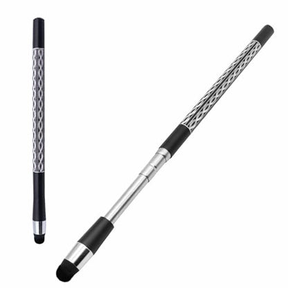 Extra Long Telescopic Stylus Pen for Touch Screens – Retractable Extendable Stylus with Precision Flocking Tip, Universal Compatibility with iPad/iPhone/Android, Lightweight & Durable (Black) - color: Black