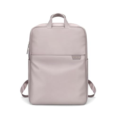 GOLF SUPAGS Travel Laptop Backpack for Women Anti Theft Slim Durable College Bookbag Business Computer Bag Fit 15.6Inch Notebook (Pinkish Grey, 15.6Inch) - color: Pinkish Grey, size: 15.6 Inch