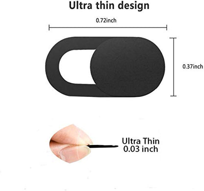 Webcam Cover Slide,Ultra Thin (0.03in) Web Camera Cover for Laptop, Desktop, PC, Macboook Pro, iMac, Mac Mini, Computer, Smartphone, Protect Your Privacy and Securtiy by Emoonland (3 Pack) (6Pack)