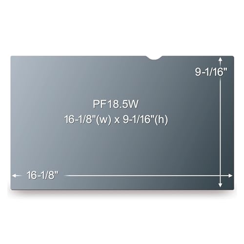 3M Frameless Blackout Privacy Filter for 18.5" Widescreen Flat Panel Monitor, 16:9 Aspect Ratio