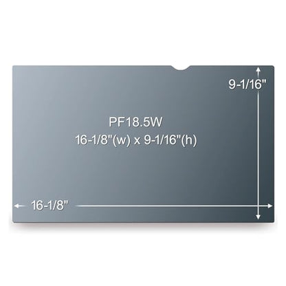 3M Frameless Blackout Privacy Filter for 18.5" Widescreen Flat Panel Monitor, 16:9 Aspect Ratio