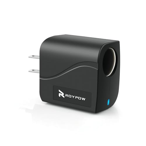 RoyPow AC to DC Converter Power Supply Transformer 2A/24W AC/DC Adapter 110V/120V to 12V Car Cigarette Lighter Socket, 110V/120V to 12V Converter, Not for Pump, Inflator - size: 12V/2A