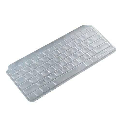 Waterproof Laptop Keyboards Covers Silicone Protective Film for Keys Wireless Keyboards - color: Transparant