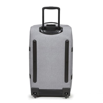 Eastpak Tranverz M – 78L Large Wheeled Luggage with Dual Compartments, TSA Lock, Compression Straps & Smooth-Wheeling System, Sunday Grey - color: Sunday Grey, size: 78 Liter Checked Bag