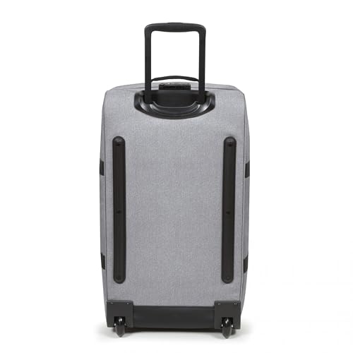 Eastpak Tranverz M – 78L Large Wheeled Luggage with Dual Compartments, TSA Lock, Compression Straps & Smooth-Wheeling System, Sunday Grey - color: Sunday Grey, size: 78 Liter Checked Bag