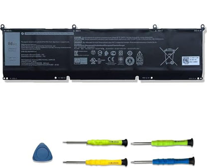 69KF2 Battery for Dell XPS 15 9500 9520 Precision 5550 5560 5570 | 86Wh for Dell XPS 15 9510 G15 5510 5515 5520 5521 Precision G5 G7 Alienware M15 R3 R4 R5 R6 M17 R3 R4 Inspiron 7510 7610 7620 - size: 14.61*4.96*1.3 inches 69KF2