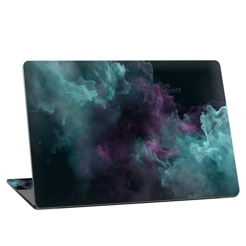 Universal Laptop Skin Sticker with 2 Wrist Pad Skins, Waterproof Scratch Resistant Vinyl Laptop Cover Decal, Cut to Fit for 11–15.6 Inch MacBook HP Dell Lenovo, Abstract Smoke - color: Abstract Smoke