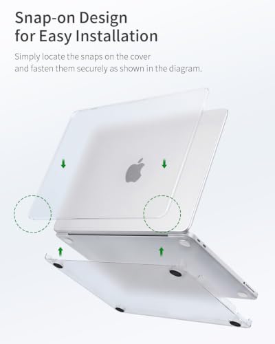 Matte Clear Laptop Case Compatible with MacBook Neo 13 inch 2026 | 13-in Mac Model A3404, A18 Pro Chip, Ultra Thin Hard Shell Cover Protect from Scratches, Frosted Transparent Display Logo - color: Matte Transparent, size: MacBook Neo 13"