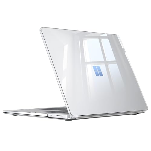 Fintie Case for 15 Inch Microsoft Surface Laptop 7 (2024 Release Model: 2037) / Surface Laptop 8th 15-inch (2026) - Protective Slim Snap On Hard Shell Cover (Crystal Clear) - color: Crystal Clear