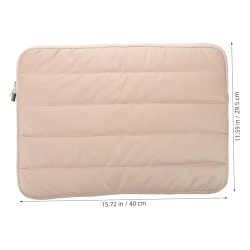 STOBOK Laptop Sleeve Case Water-Resistant Polyester Protective Bag Multiple Compartments for Notebook Tablet for Travel and Work