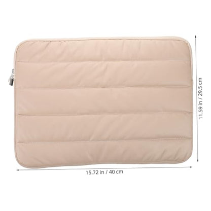 STOBOK Laptop Sleeve Case Water-Resistant Polyester Protective Bag Multiple Compartments for Notebook Tablet for Travel and Work