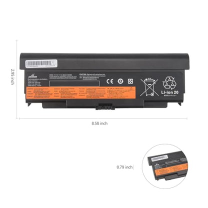 9 Cell 57++ New Battery Replacement for Lenovo ThinkPad T440P T540P W540 W541 L440 L540 45N1152 45N1153 0C52864 11.1V 8960mAH1
