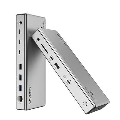 WAVLINK Thunderbolt 4 Docking Station, Single 8K or Dual 4K Display for MacBook Pro/Air Thunderbolt 4/3, 98W PD, USB-C/USB 4 Windows(4xTBT 4, 4xUSB-A, USB-C, 2.5G Ethernet, SD, Audio, DC Port)